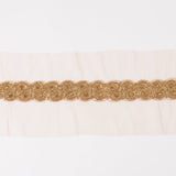 1.5" Gold Rhinestone Beaded Trim