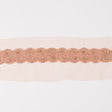 1.5" Peach Rhinestone Beaded Trim
