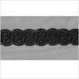 1.5" Black Rhinestone Beaded Trim