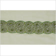 1.5" Olive Green Rhinestone Beaded Trim