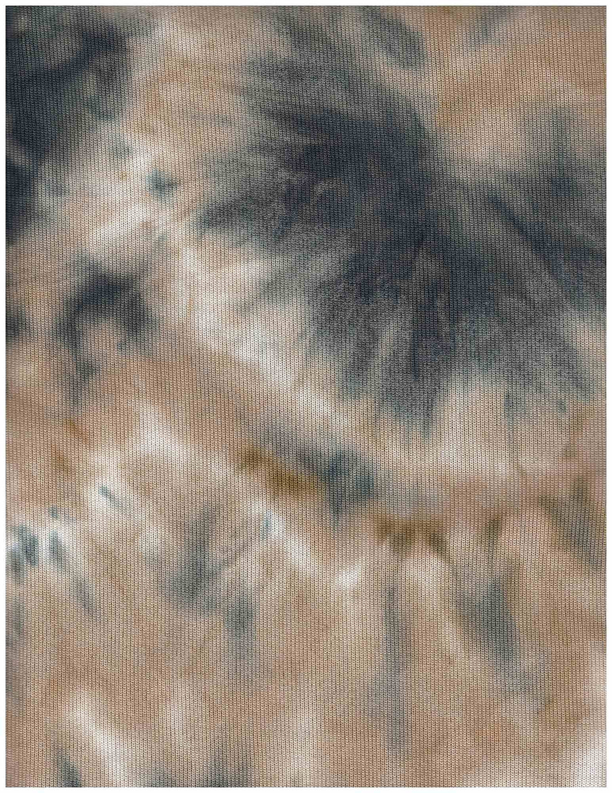 Brushed Tie-Dye Stretch Knit Fabric