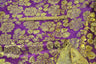 Oriental Metallic Big Flower Brocade Metallic Brocade Fabric - Fuchsia, Red, Flag Green, Royal, Purple, Floral Pattern, 58" Width (1 Yard)
