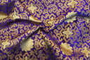 Chinese Medallion Brocade Polyester Fabric - Medallion Jacquard, 48" Width (1 Yard)