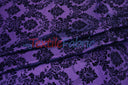 Damask Flocking Taffeta Fabric - Flocking Velvet Damask, 58/60" Width (1 Yard)