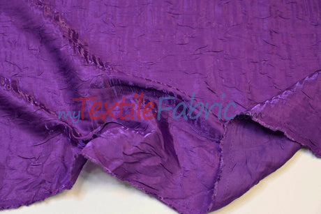 Iridescent Crush Shimmer Rayon Polyester Fabric - Iridescent Two-Tone Crushed Shimmer, 52/54" Width, Multiple Colors (Yards & Bolts)