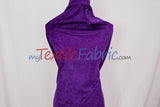 Panne Velvet Polyester Fabric - Crush Panne Velour, Solid, 58/60" Width (1 Yard)