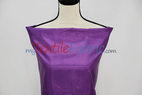 Polyester Silky Habotai Lining Polyester Fabric - Solid Multiple Colors, 58" Width (Continuous Yards)
