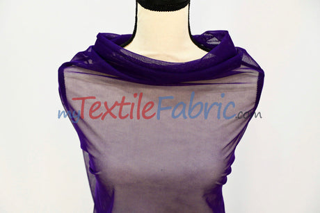 Super Soft Power Mesh Spandex Fabric - Multiple Colors, 58/60" Width (1 Yard)