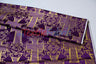 Religious Cross Brocade 100 Percent Polyester Fabric - Elegant Cross Motif, 60" Width (1 Yard)