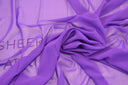 Silky Chiffon 100 Percent Polyester Fabric - Sheer, Super Soft, Flowy, 42/43" Width (1 Yard)