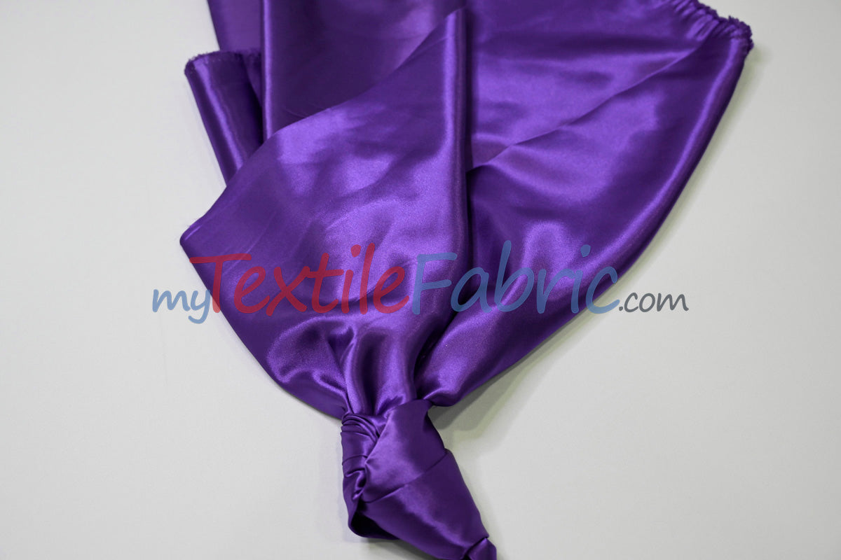 Stretch Charmeuse Satin Fabric - 96% Polyester 4% Spandex, Solid, 58/60" Width (Yards, Bolts, Sample Swatches)