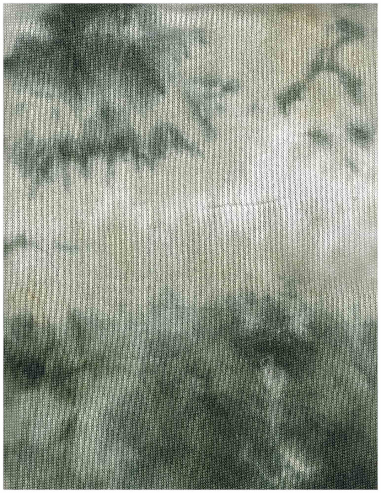 Brushed Tie-Dye Stretch Knit Fabric