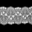 White Fancy Beaded Lace Trimming - 10"