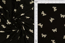 1 yarda de tela estampada mariposas cepillada DTY 170 GSM mezcla de poliéster y spandex 58/60" de ancho