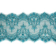 Turquoise Fancy Beaded Lace Trimming - 8"