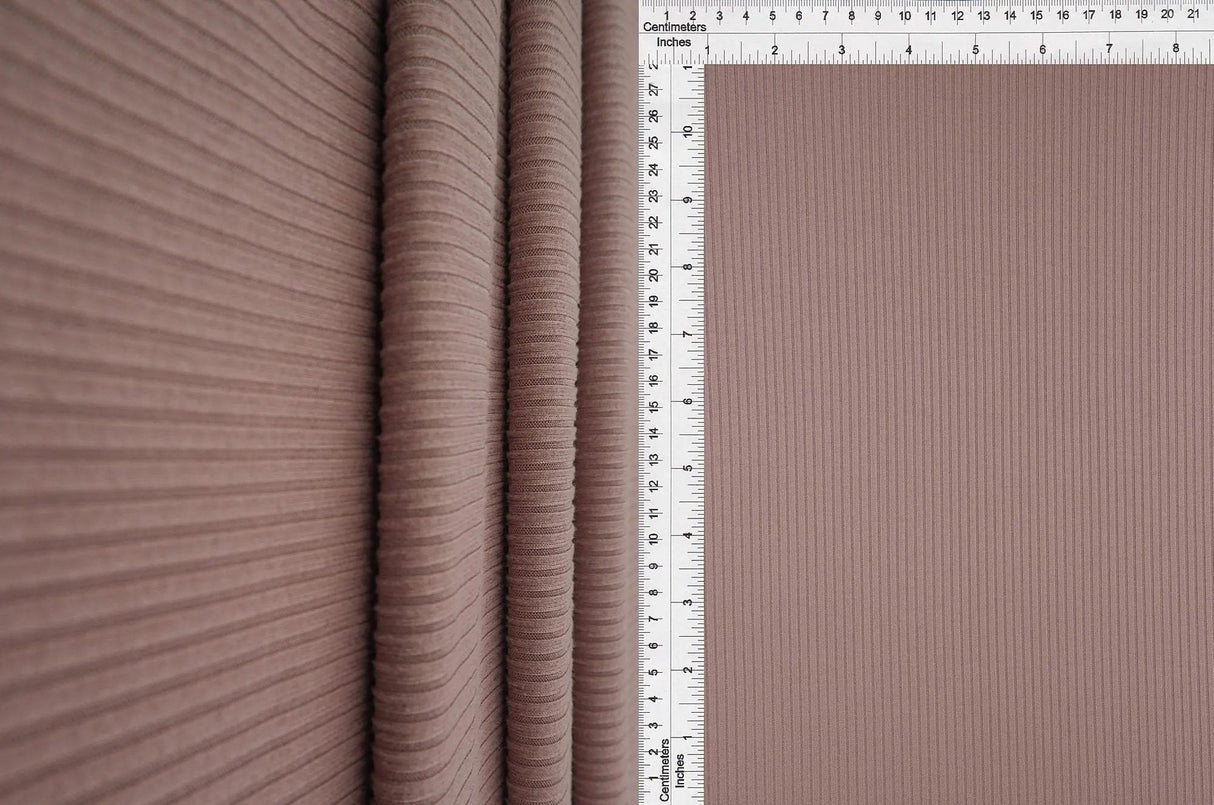 1 Yard 4x2 Yummy Rib Knit Fabric 170 GSM, 58/60? Wide Polyester Spandex Blend