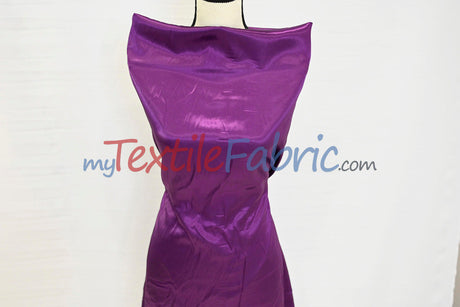 Charmeuse Satin Polyester Fabric - Solid, 58/60" Width, Multiple Colors (1 Yard)