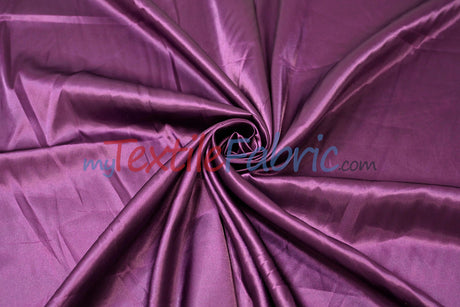 Charmeuse Satin Polyester Fabric - Solid, 58/60" Width, Multiple Colors (1 Yard)