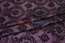 Damask Flocking Taffeta Fabric - Flocking Velvet Damask, 58/60" Width (1 Yard)