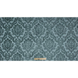 Subtle Green Damask Chenille Jacquard