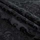 Black Damask Chenille Jacquard
