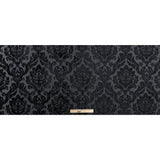 Black Damask Chenille Jacquard