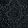 Black Damask Chenille Jacquard