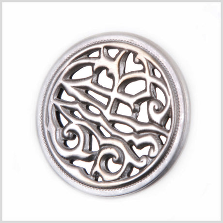 Gray Brass Metal Button - 40L/25.5mm