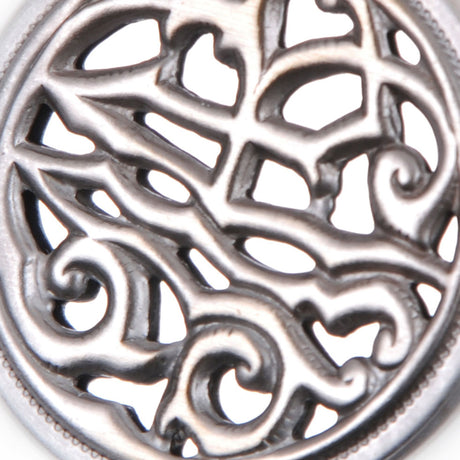 Gray Brushed Brass Metal Button - 50L/32mm