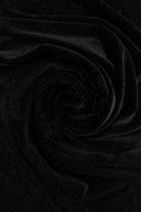 Glitter Stretch Velvet Knit Fabric Black