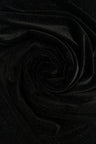 Glitter Stretch Velvet Knit Fabric Black