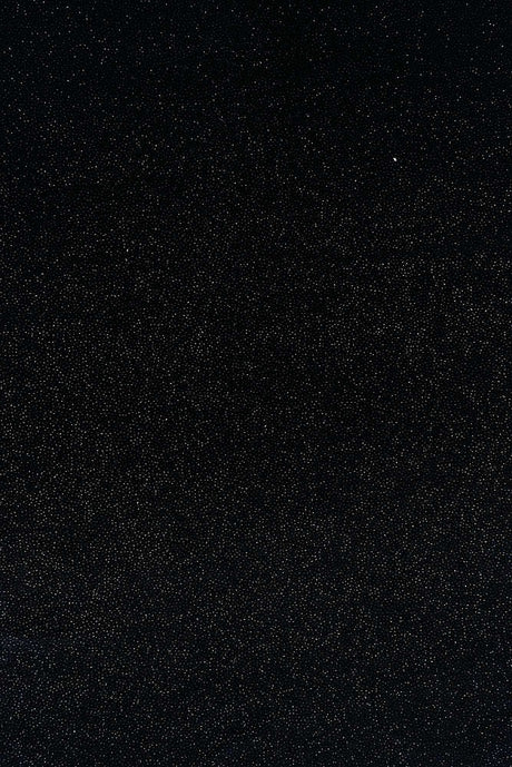 Glitter Stretch Velvet Knit Fabric Black