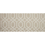 Natural Polyester Woven with a Geometric Faux-Chenille Design