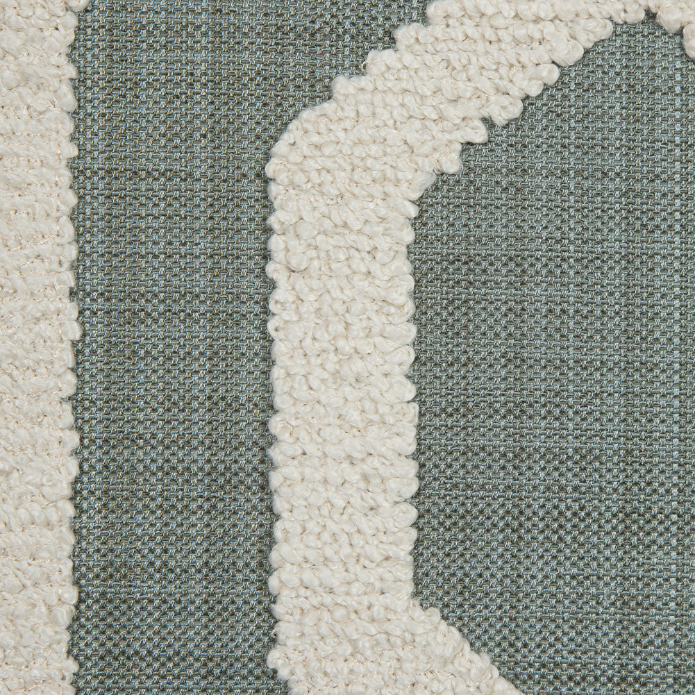 Resort Polyester Woven with a Geometric Faux-Chenille Design