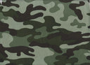 1 Yard Grass Green Camo Print Brushed DTY Knit Fabric 58/60" Wide