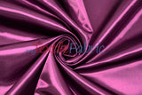 Bridal Satin Polyester Fabric - Shiny Solid, 58/60" Width, Multiple Colors (Yards, Bolts, Sample Swatches)
