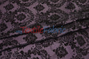 Damask Flocking Taffeta Fabric - Flocking Velvet Damask, 58/60" Width (1 Yard)