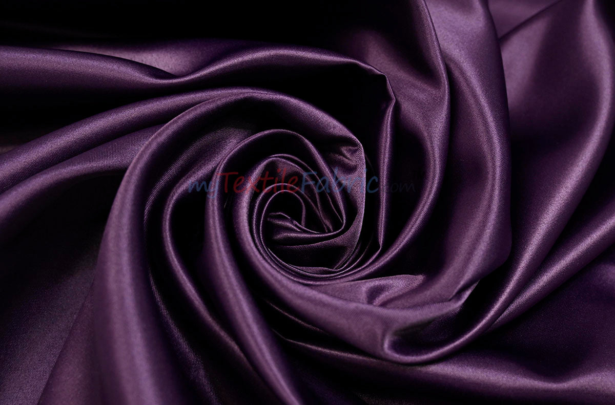 Lamour Satin Polyester Matte Satin Fabric - Multiple Colors, 58/60" Width (1 Yard)
