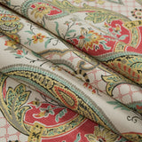 Radish Damask Paisley Printed Cotton Twill