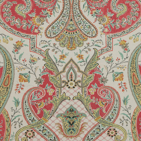 Radish Damask Paisley Printed Cotton Twill
