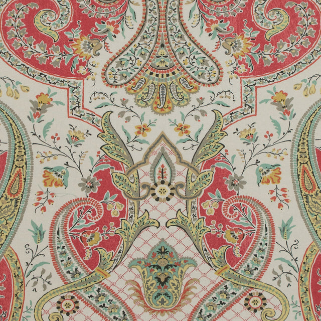 Radish Damask Paisley Printed Cotton Twill