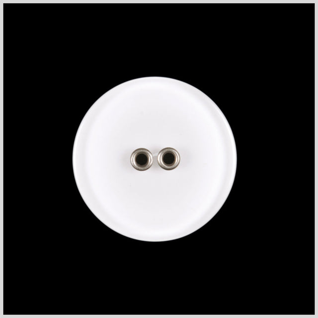 White Plastic Button - 44L/28mm
