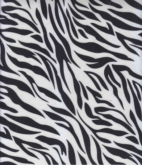 Zebra Print Stretch Knit Fabric