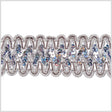 1.75" Metallic Silver Sequin Braid Trimming