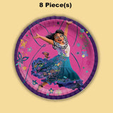 8 Count Encanto Mirabel Paper Dessert Plates 7" Themed Birthday Party Plates