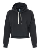 J. America Women's Crop Hooded Sweatshirt