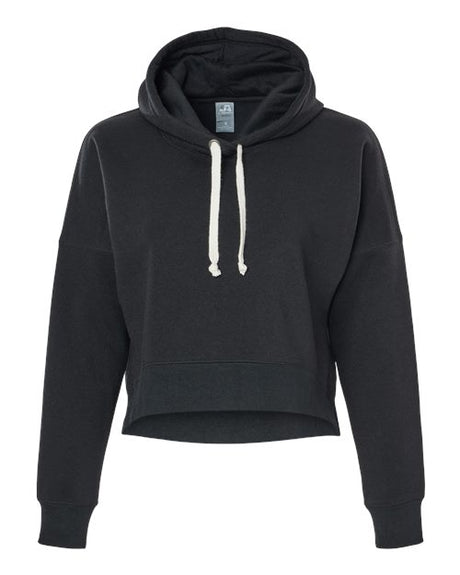 J. America Women's Crop Hooded Sweatshirt