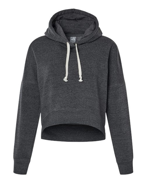 J. America Women's Crop Hooded Sweatshirt
