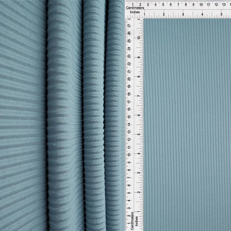 1 Yard 4x2 Yummy Rib Solid Knit Fabric, 58/60'' Wide Polyester Spandex Blend