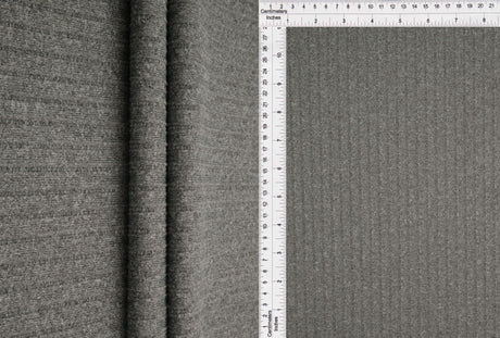 Rib Stretch Knit Fabric Solid